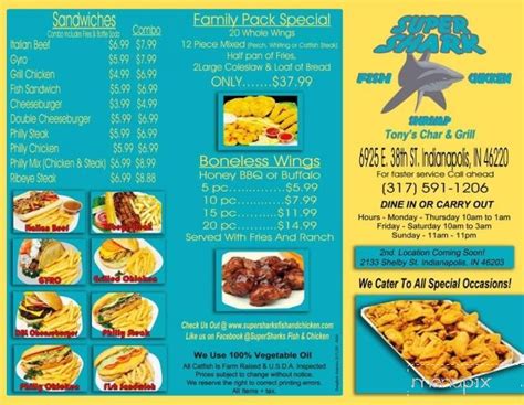 Super sharks fish and chicken menu. Things To Know About Super sharks fish and chicken menu. 